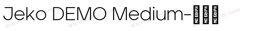 Jeko DEMO Medium字体转换